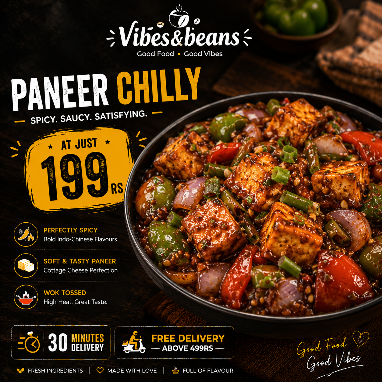 Paneer Chilly ( 14 Paneer pcs )