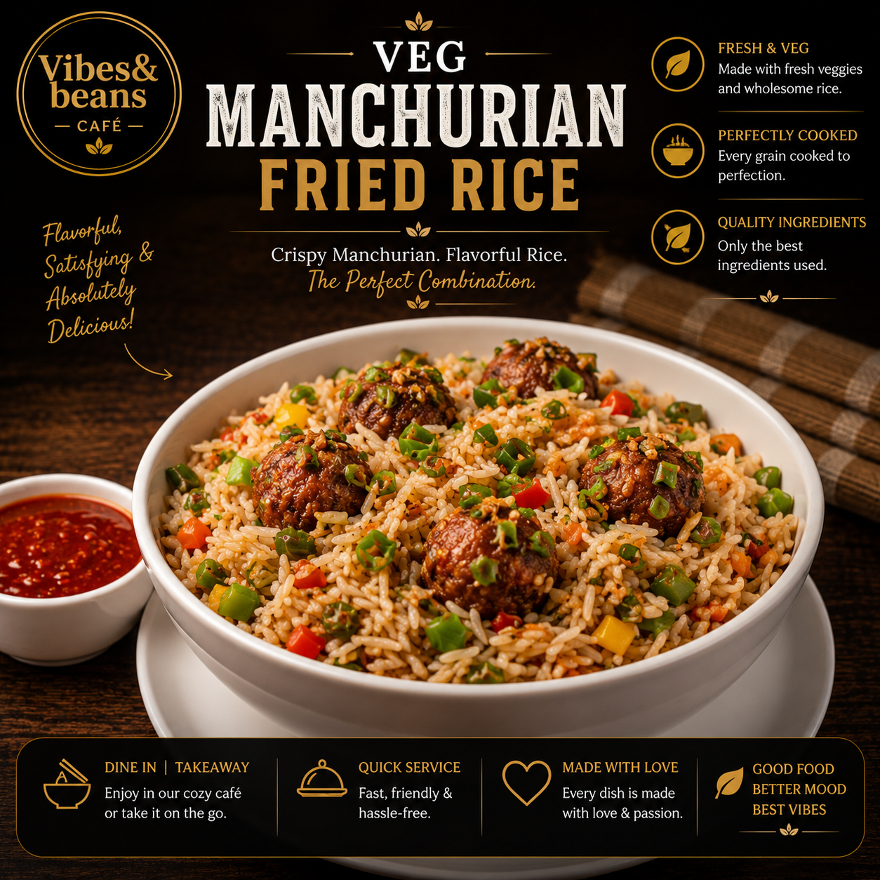Veg Manchurian Rice - 650ml box