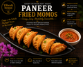 Paneer Fried Momos - 8pc