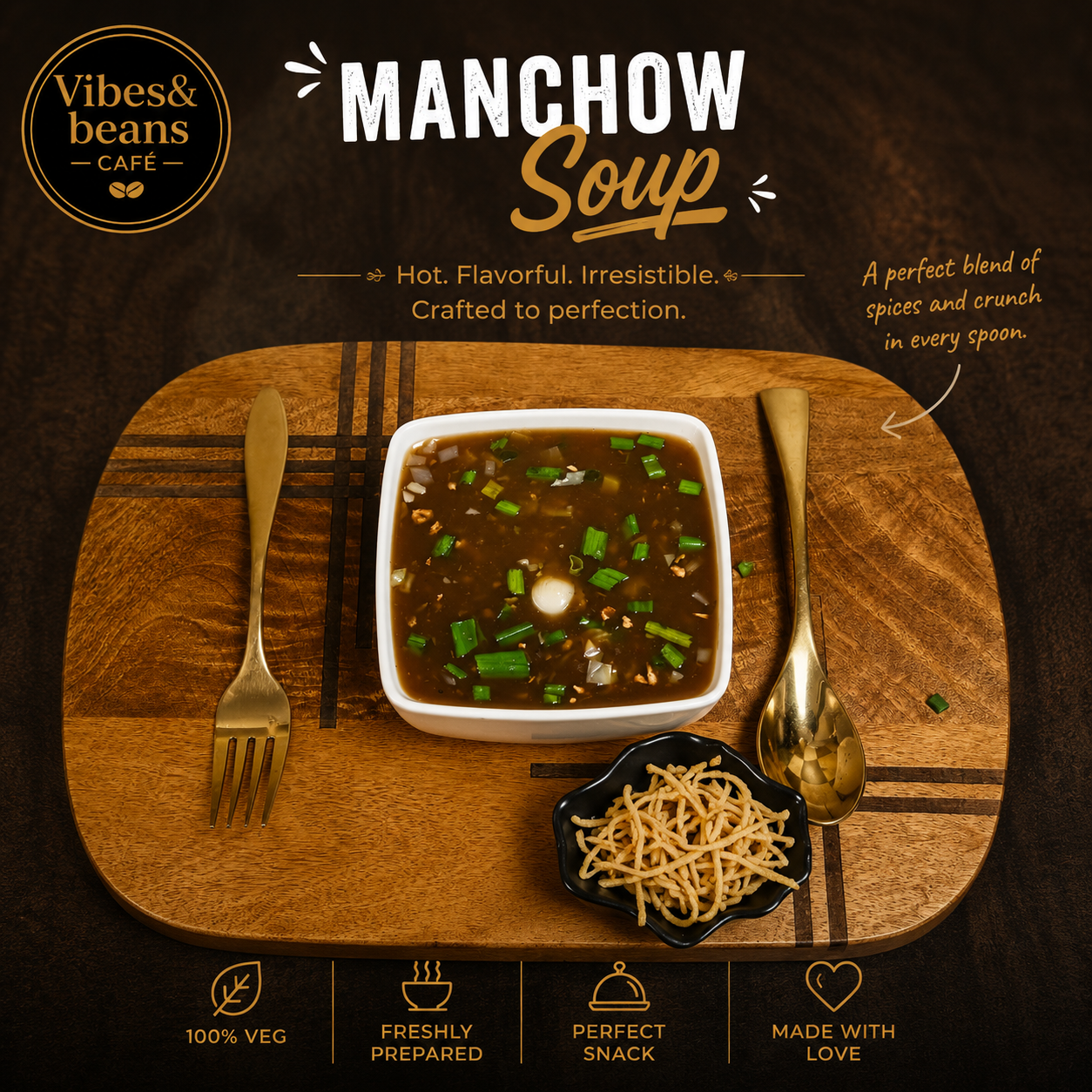 Manchow Soup With Crispy Noodles - 500ml box