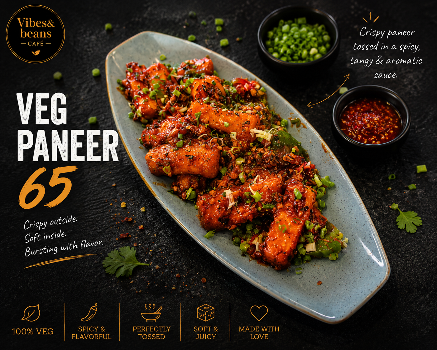 Paneer 65 - 500ml box 14pc