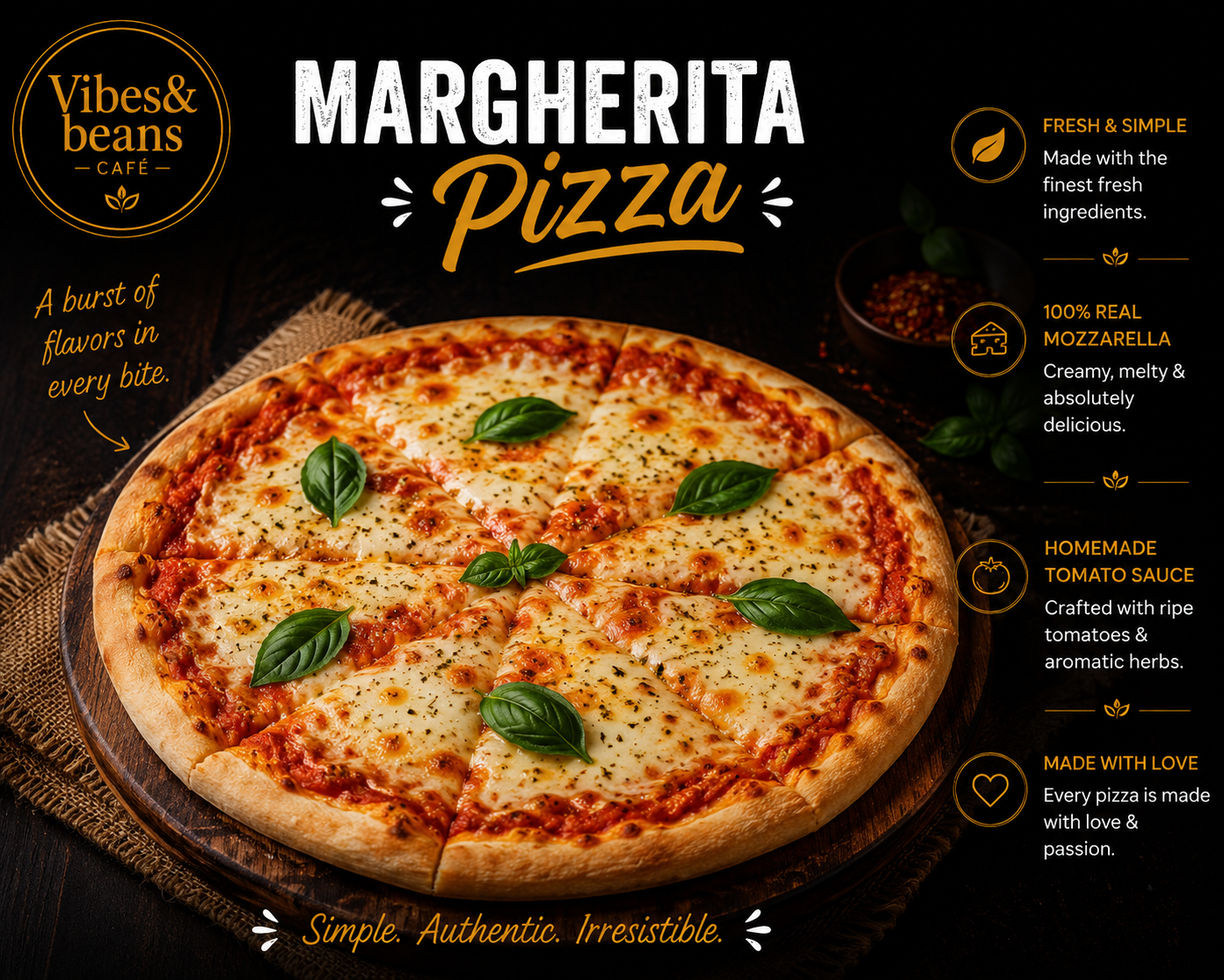 Margherita Pizza 9 inch
