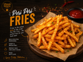Peri peri Fries - 650ml box