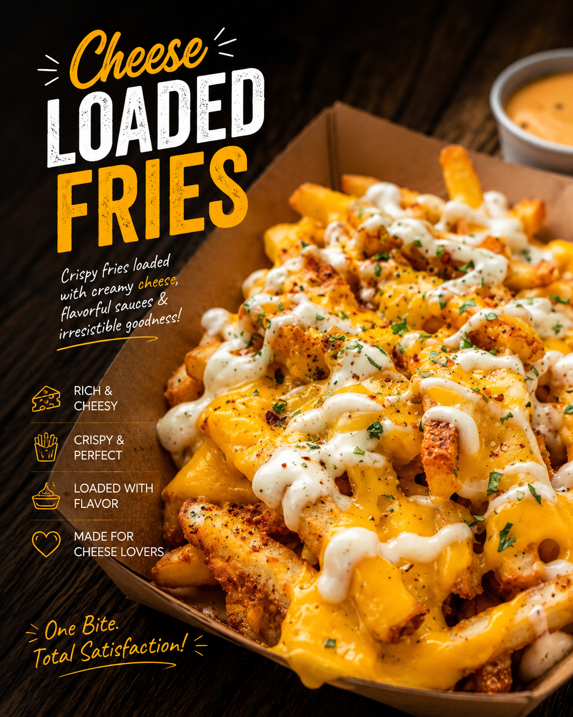 Cheese Loaded Fries - 650ml box